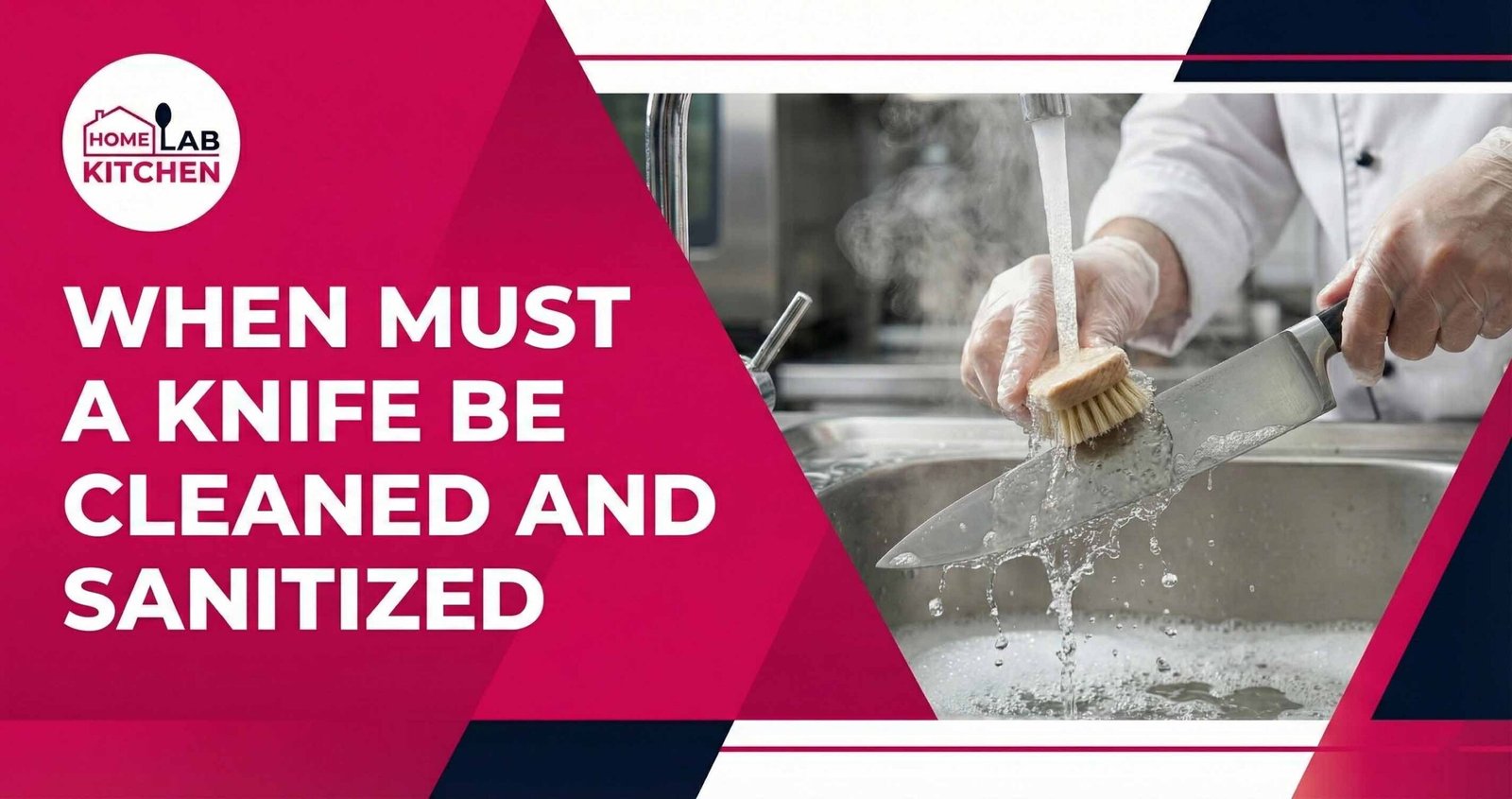 When Must a Knife Be Cleaned and Sanitized?